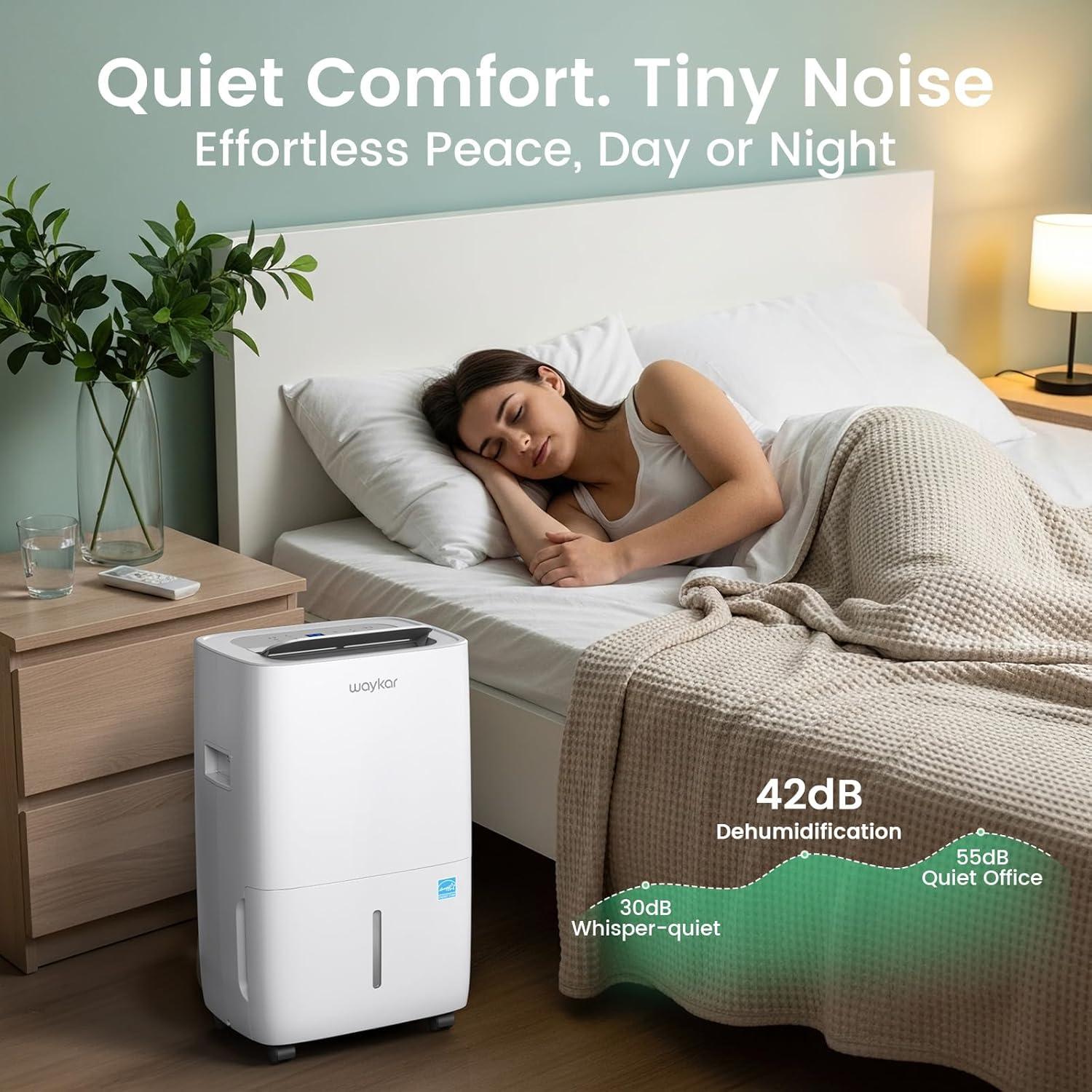 image:imageWaykar 150 Pints 7000 Sq Ft Energy Star Dehumidifier with Pump for Commercial and Industrial Large Room Basement Home Storage Warehouse with Drain Hose and Water Tank80 Pints 5000 Sq Ft