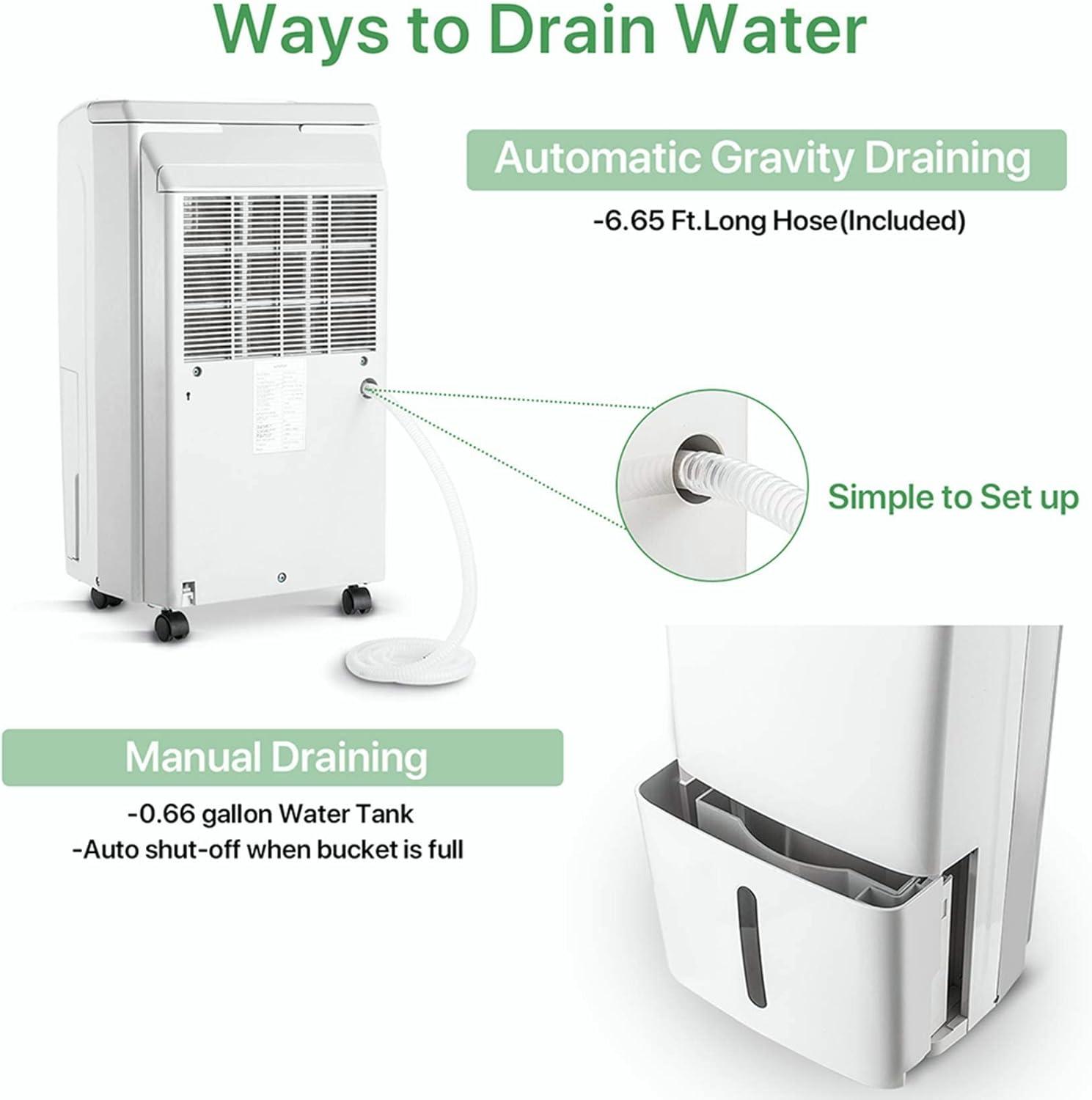 image:imageWaykar 150 Pints 7000 Sq Ft Energy Star Dehumidifier with Pump for Commercial and Industrial Large Room Basement Home Storage Warehouse with Drain Hose and Water Tank34 Pints 2000 Sq Ft