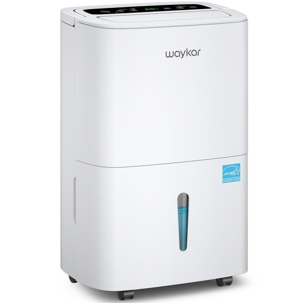 image:imageWaykar 120 Pints 2025 Energy Star Home Dehumidifier for Spaces up to 6000 Sq Ft Ideal for Basement Bathroom and Large Room with Drain Hose Portable Auto Defrost and SelfDrying150 Pints 7000 Sq Ft