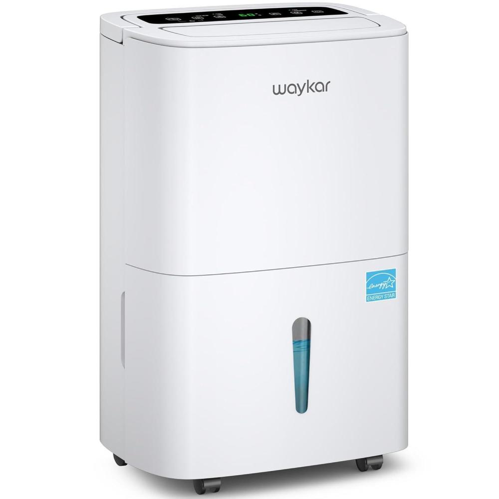 image:imageWaykar 120 Pints 2025 Energy Star Home Dehumidifier for Spaces up to 6000 Sq Ft Ideal for Basement Bathroom and Large Room with Drain Hose Portable Auto Defrost and SelfDrying34 Pints 2500 Sq Ft