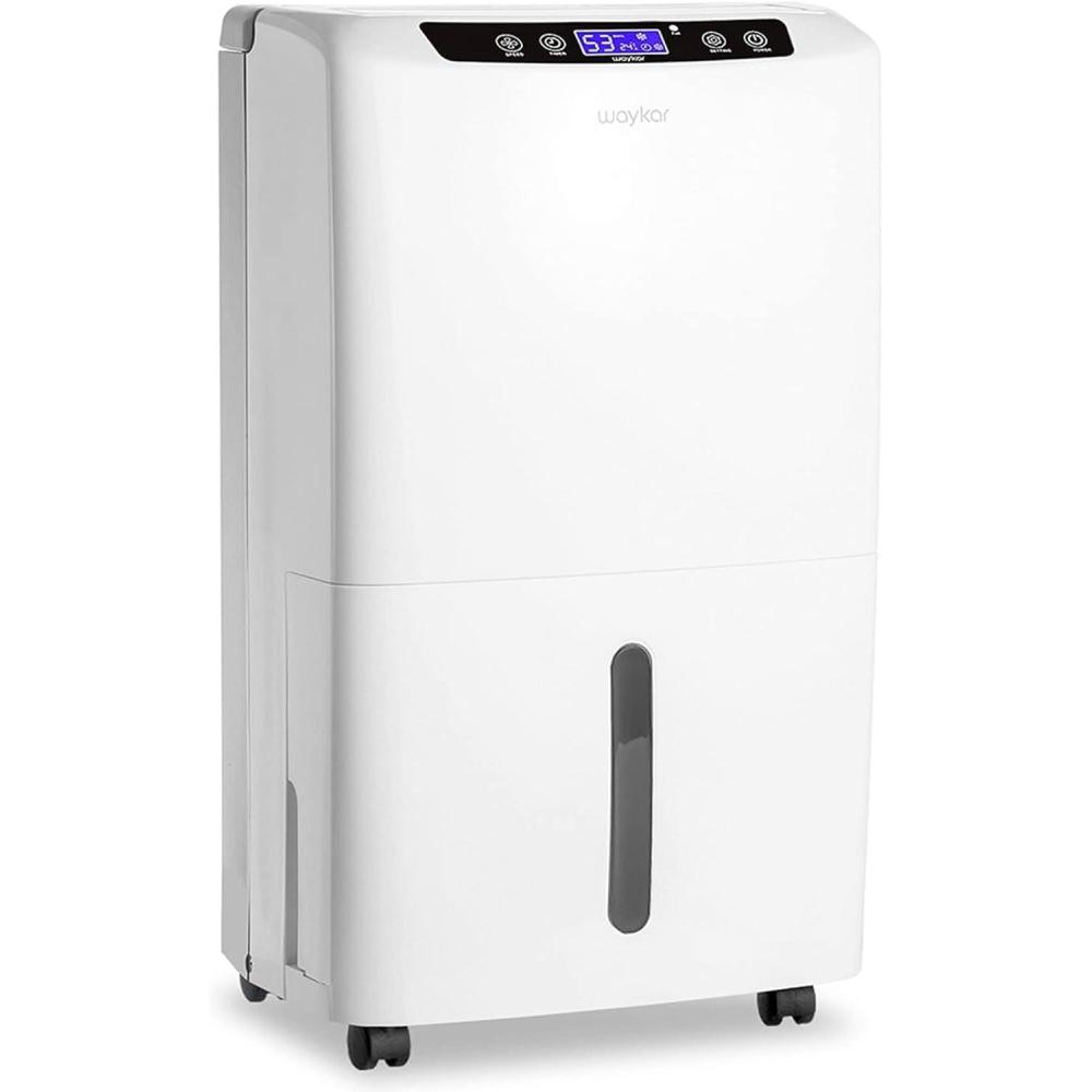 image:imageWaykar 130 Pints 6500 Sq Ft Dehumidifier with Drain Hose for Commercial and Industrial Large Rooms Warehouses Storages Home Basements and Bedroom with 204 Gal Water Tank34 Pints 2000 Sq Ft
