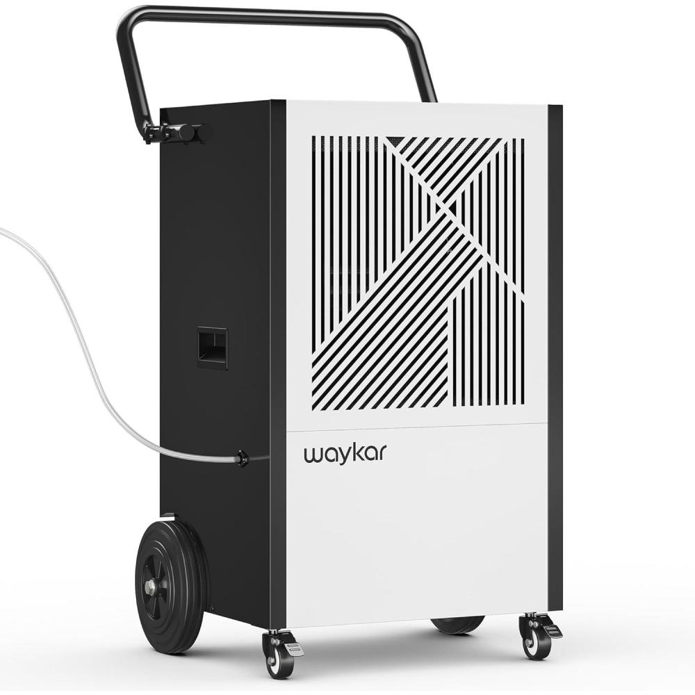 image:imageWaykar 155 Pints Commercial Dehumidifier with Pump Drain Hose and Washable Filter Space up to 8000 Sq Ft for Basements Industrial or Commercial Spaces 5 Year Quality Coverage320 Pints with Pump