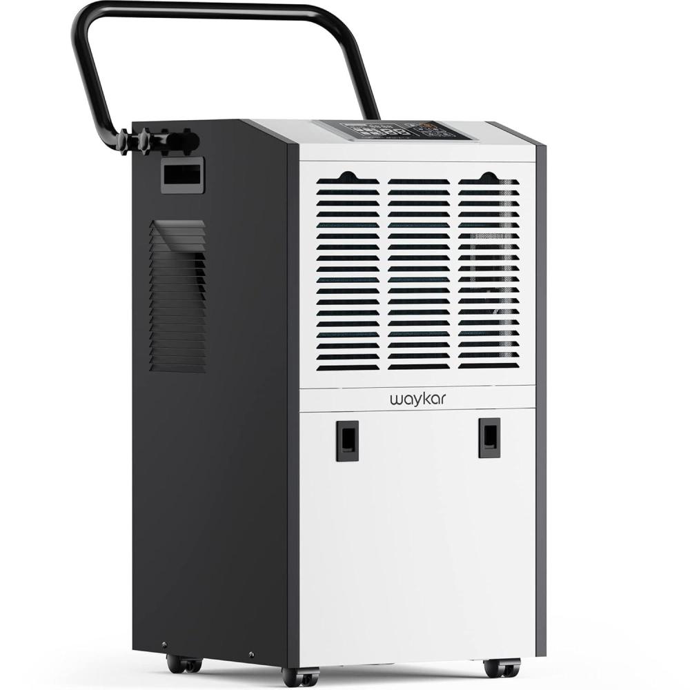 image:imageWaykar 155 Pints Large Commercial Dehumidifier with Drain Hose and Water Tank Industrial Dehumidifier in Large Space up to 8000 Sq Ft for Home Basements Whole House Library155 Pints 8000 Sq Ft