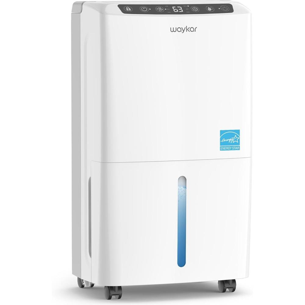 image:imageWaykar 2000 Sq Ft 34 Pints 2025 Most Efficient Energy Star Dehumidifier for Home and Basement with Auto or Manual Drainage Quiet 33dB Operation 062 Gallon Water Tank Capacity34 Pints 2000 Sq Ft