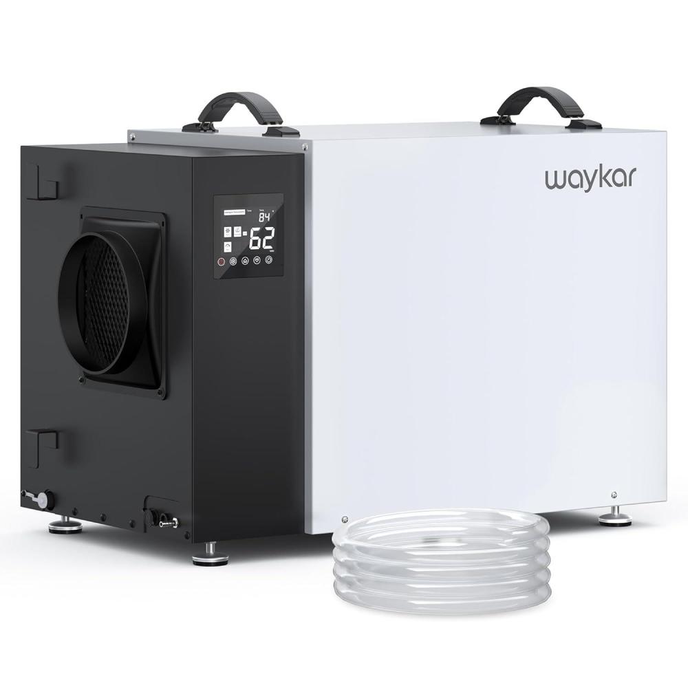 image:imageWaykar 70 Pint Energy Star Crawl Space Dehumidifier with Drain Hose Commercial Dehumidifier for Basements and Home for Spaces up to 5000 Square Feet Smart Humidity Control 5Year Quality Coverage216 Pints with Pump 8000 Sq Ft